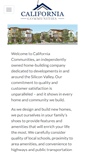 Mobile Screenshot of californiacommunities.net