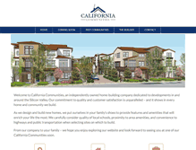 Tablet Screenshot of californiacommunities.net